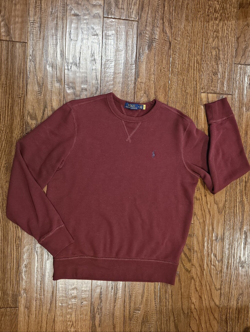 Polo Ralph Lauren Men's Crewneck Sweatshirt, Burgundy - Size Medium